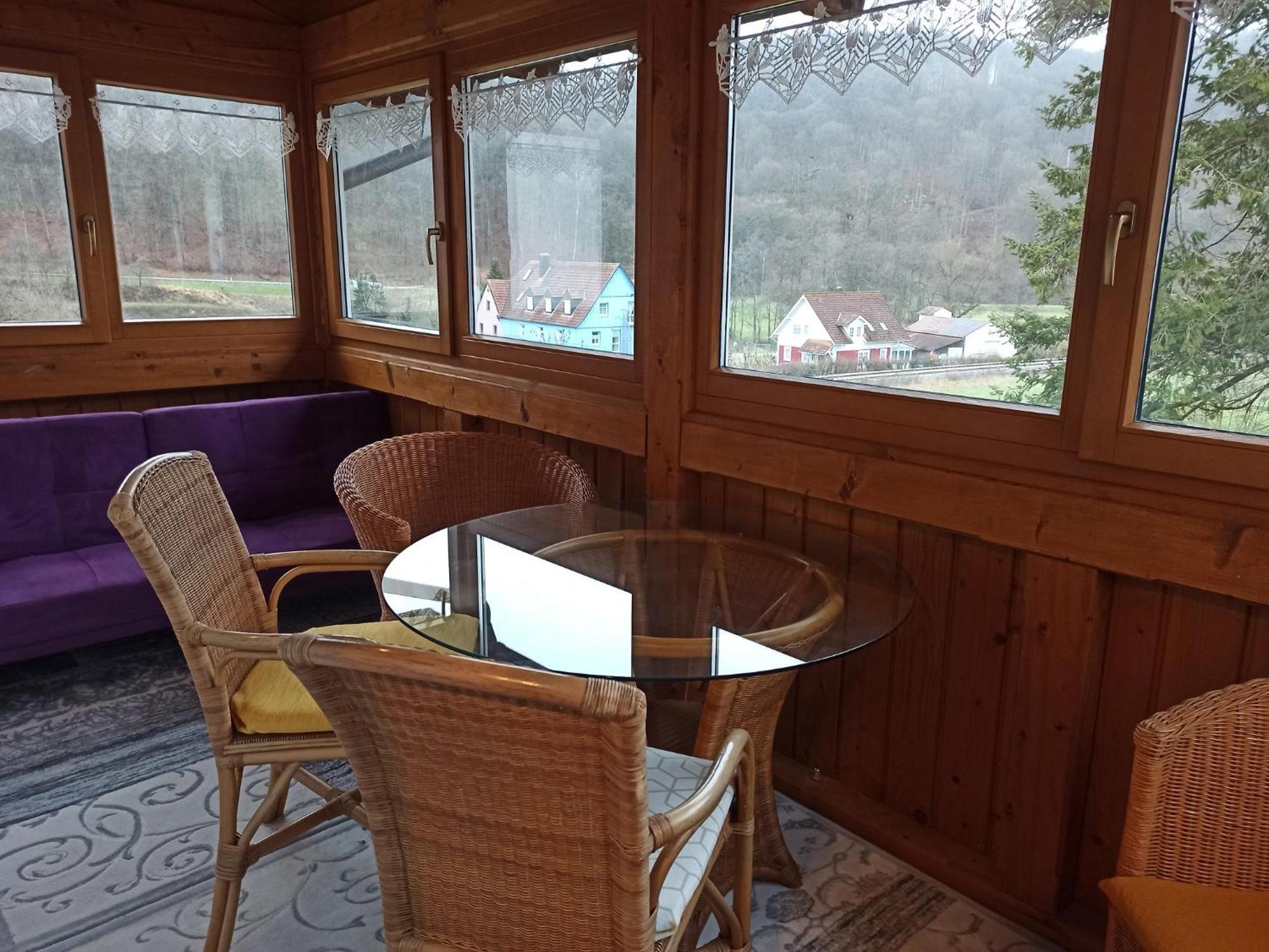 Appartamento Reitstation Rossmuehle Gräfendorf Esterno foto
