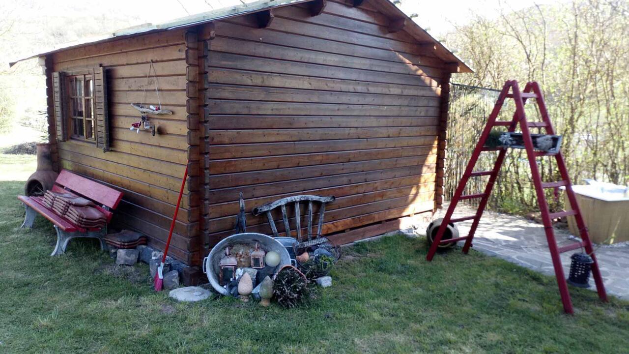 Appartamento Reitstation Rossmuehle Gräfendorf Esterno foto