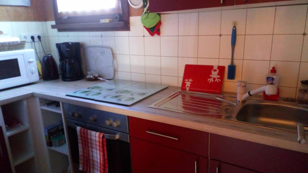 Appartamento Reitstation Rossmuehle Gräfendorf Esterno foto