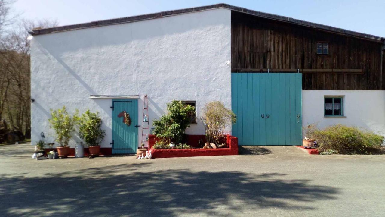 Appartamento Reitstation Rossmuehle Gräfendorf Esterno foto